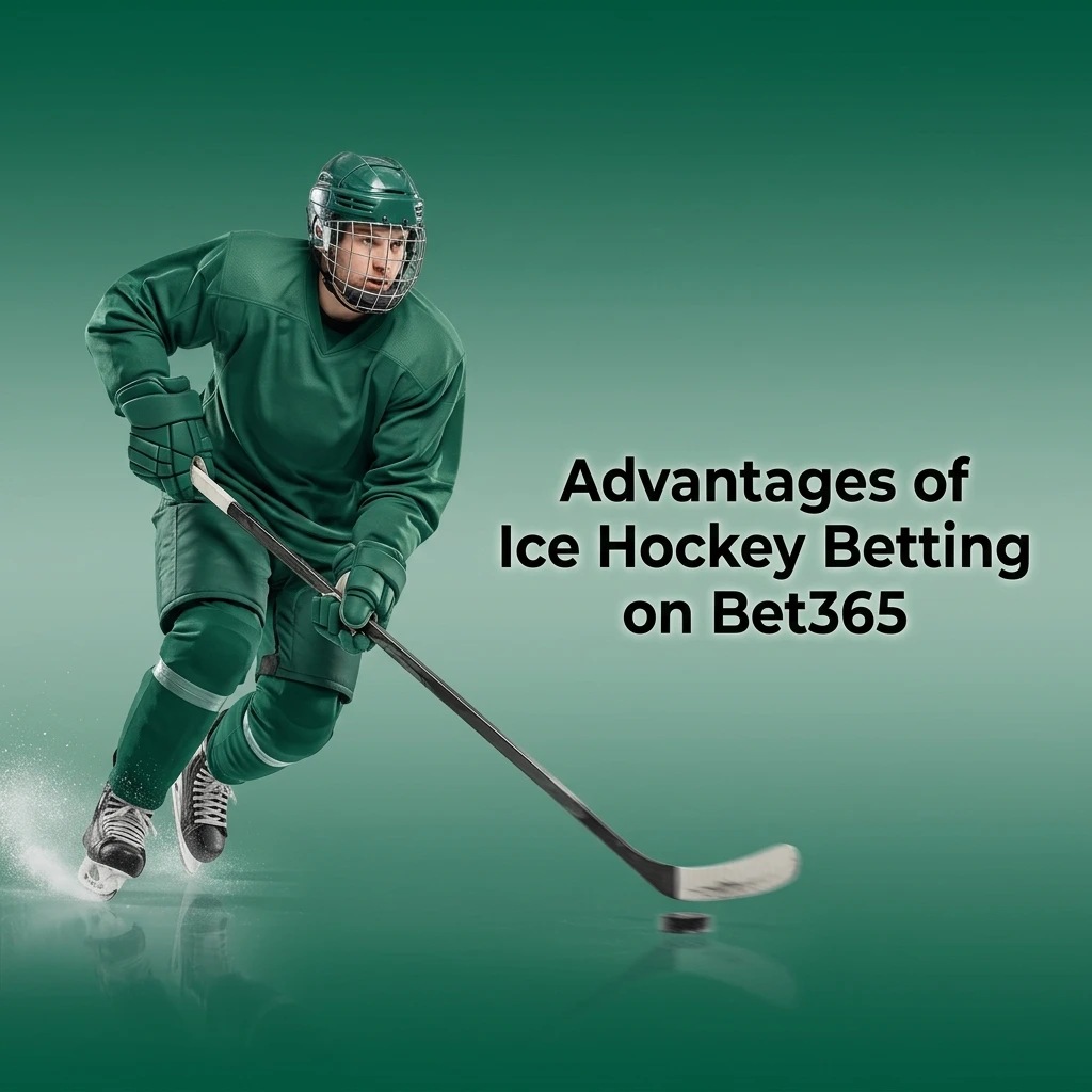 Advantages of ice hockey betting on Bet365 including markets, live streaming, INR payments, and Cash Out options