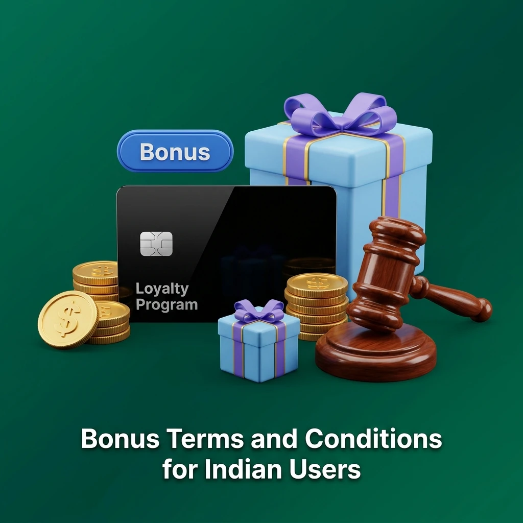Bonus terms and conditions for Indian users covering wagering, eligibility, expiry, and withdrawal rules