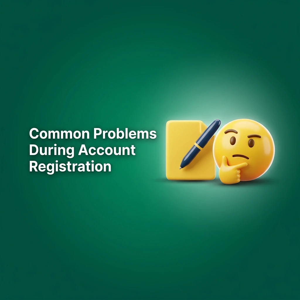 User troubleshooting common account registration problems including email confirmation, form errors, and document uploads