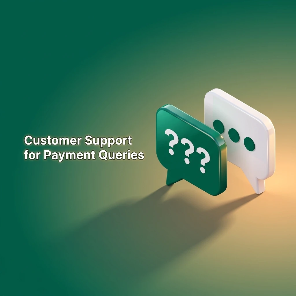 Customer support options for payment queries including live chat, email, phone, and Help Centre FAQ resources.