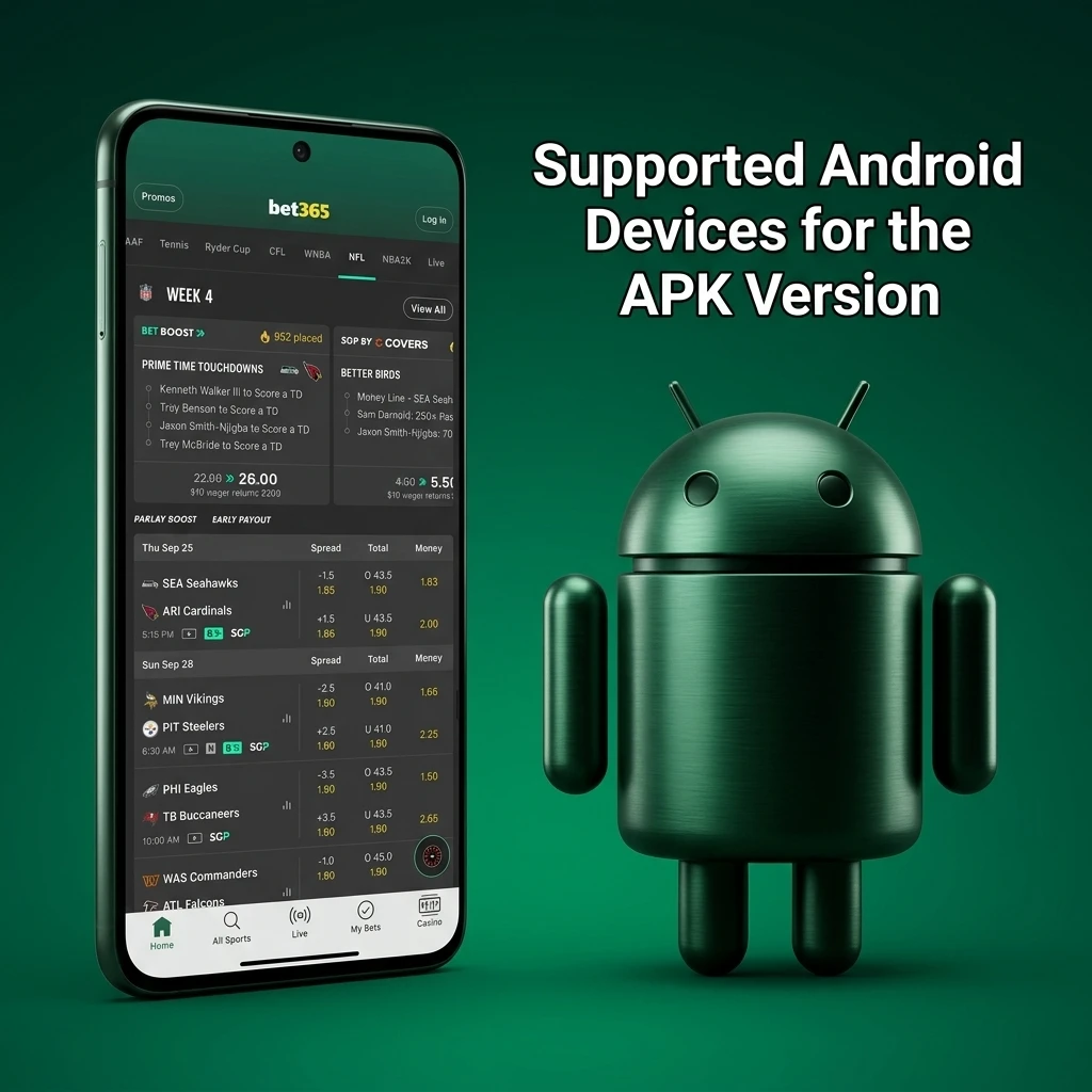 Bet365 APK compatible Android devices in India including Samsung, OnePlus, Xiaomi, Google Pixel and more
