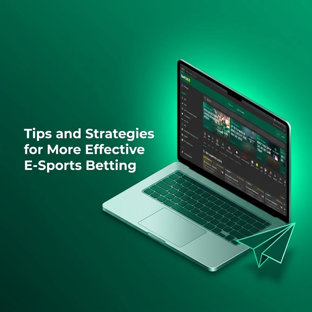 E-sports betting tips and strategies including bankroll management, odds comparison, and live betting on Bet365