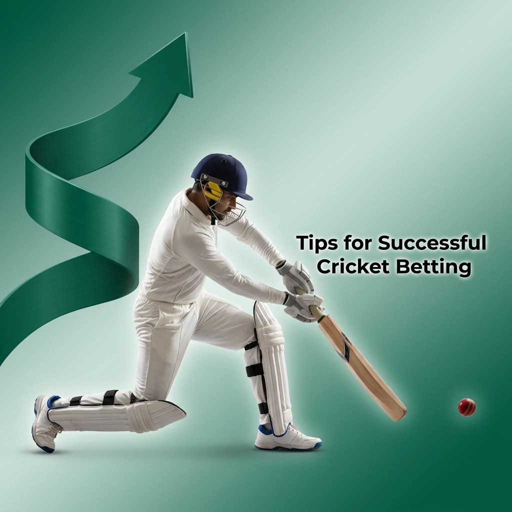 Cricket betting tips showing team form analysis, pitch conditions, bankroll management and platform tools for informed wagering