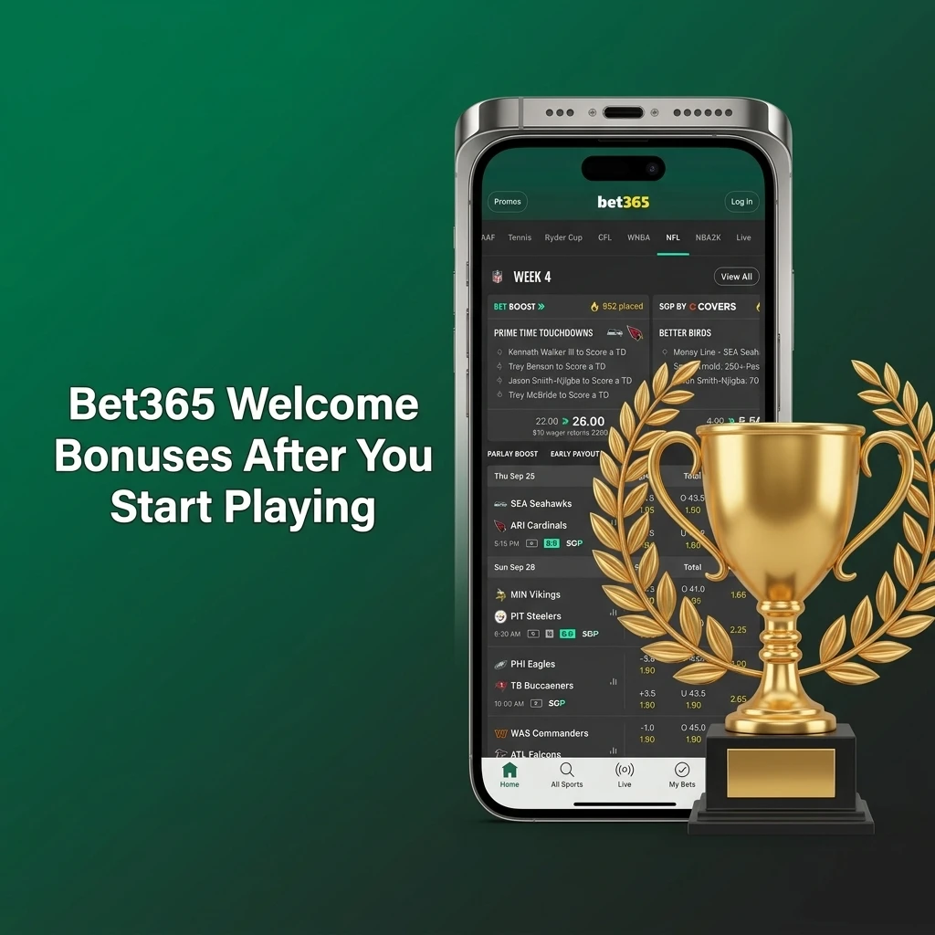 Bet365 India welcome bonus offering 15% up to ₹4,000 on first deposit with sports and casino offers