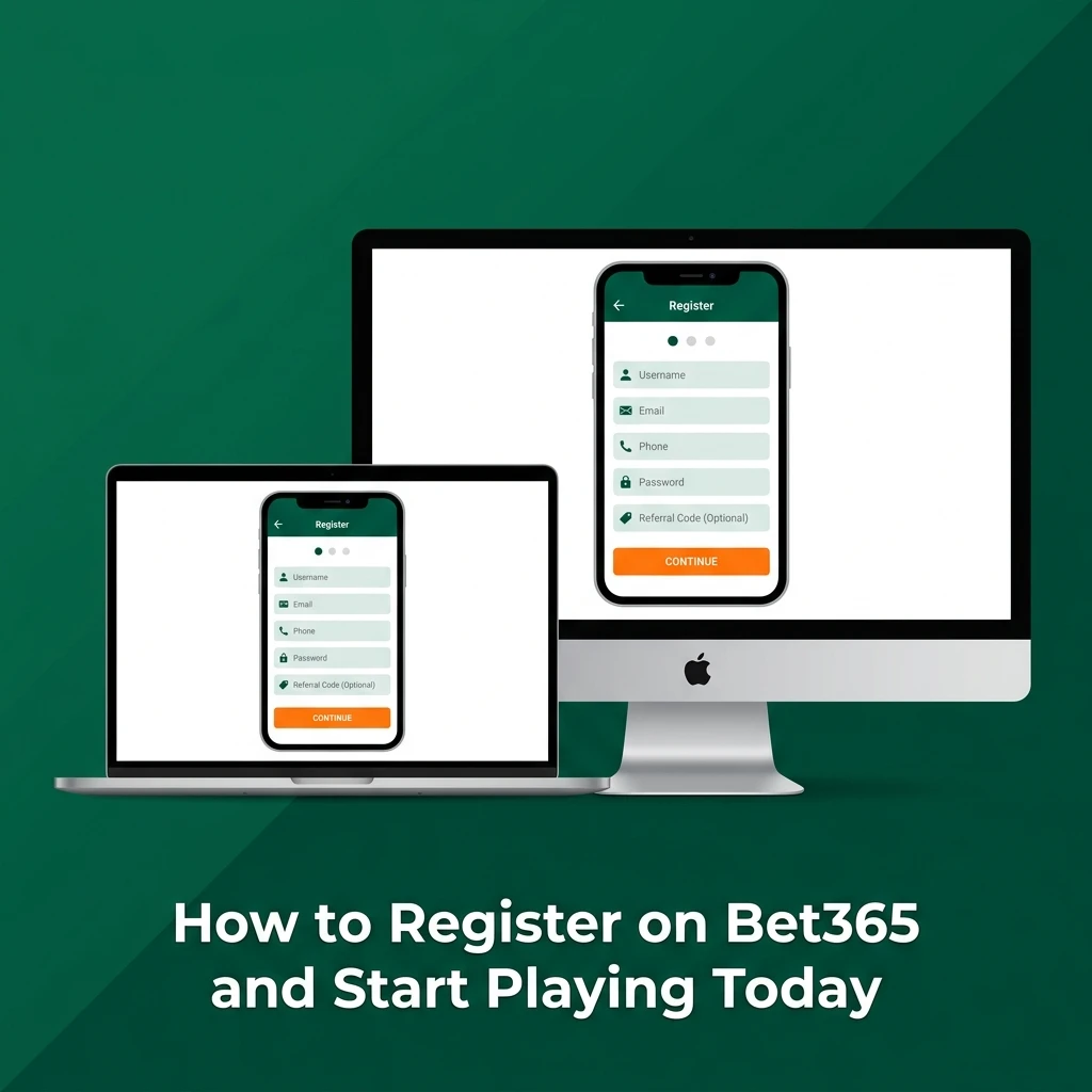 Bet365 registration steps showing sign-up form for Indian players to claim INR 4,000 casino welcome bonus
