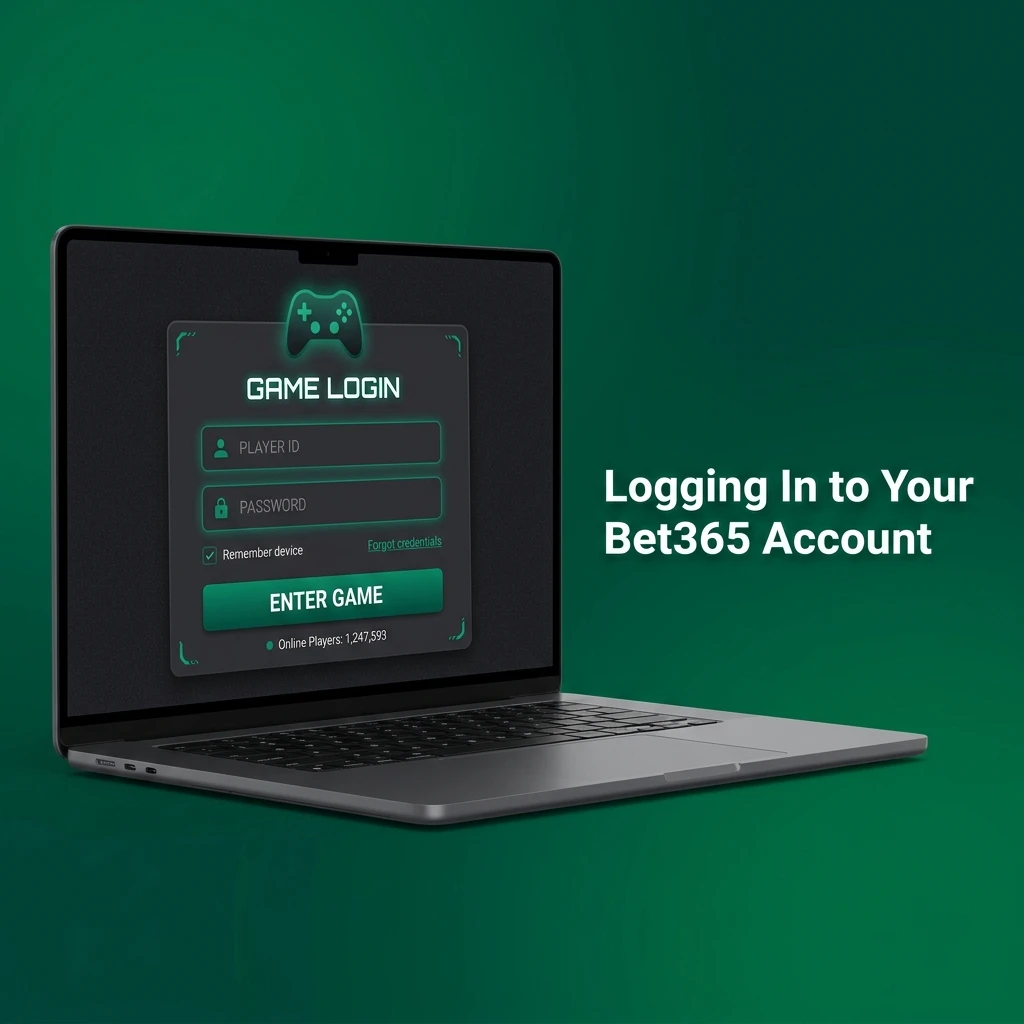 Bet365 login page showing username, password fields and two-factor authentication steps to access account dashboard