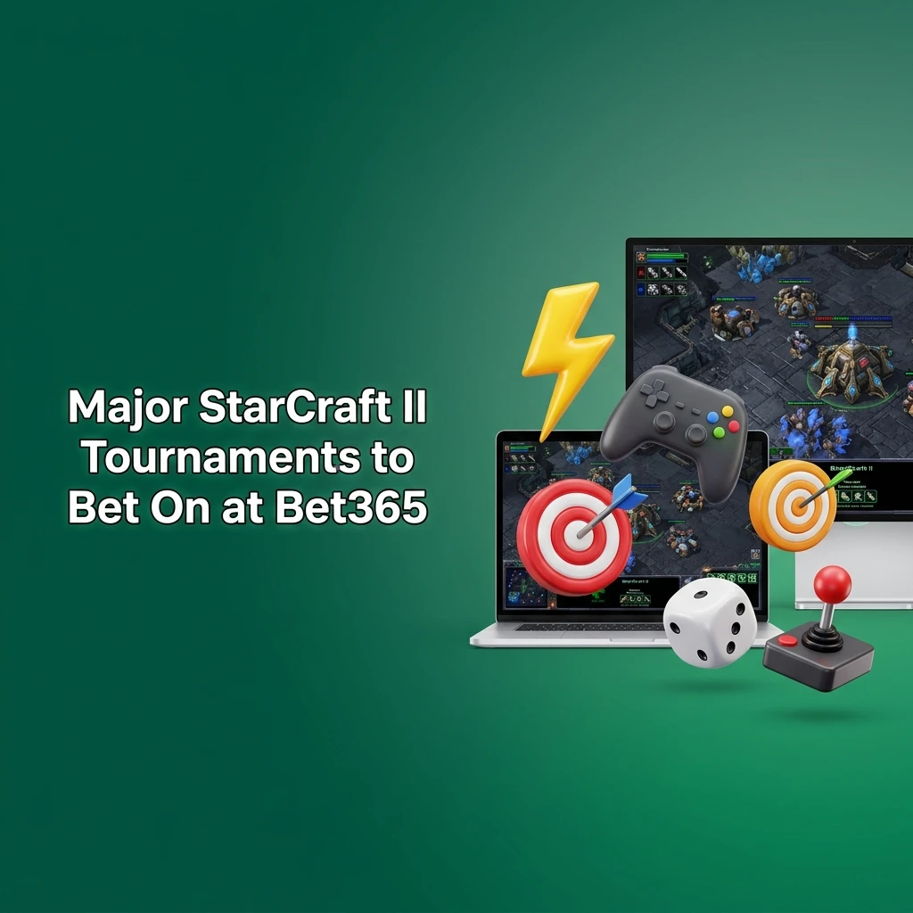 Major StarCraft II tournaments at Bet365 including GSL, EWC, ESL Masters, and DreamHack SC2 betting events