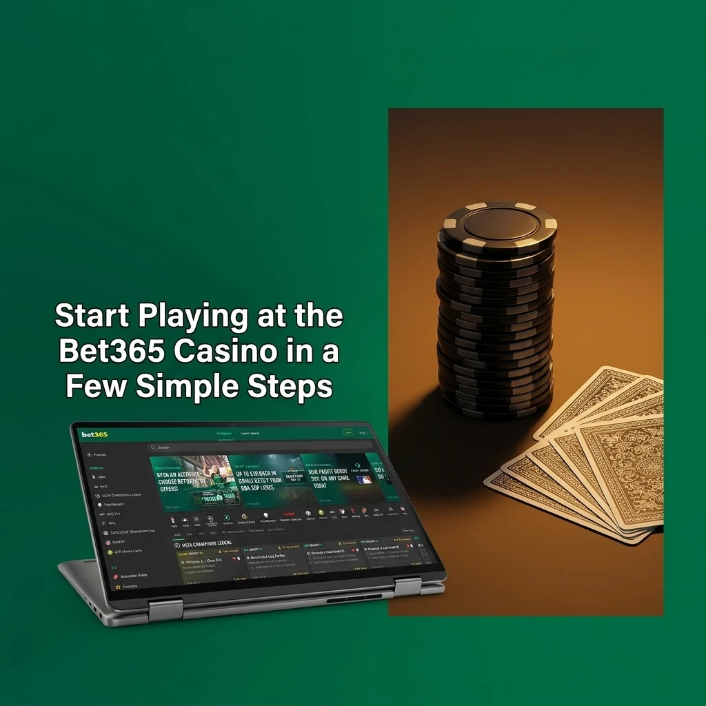 Steps to start playing at Bet365 Casino including login, game selection, and placing bets for real money
