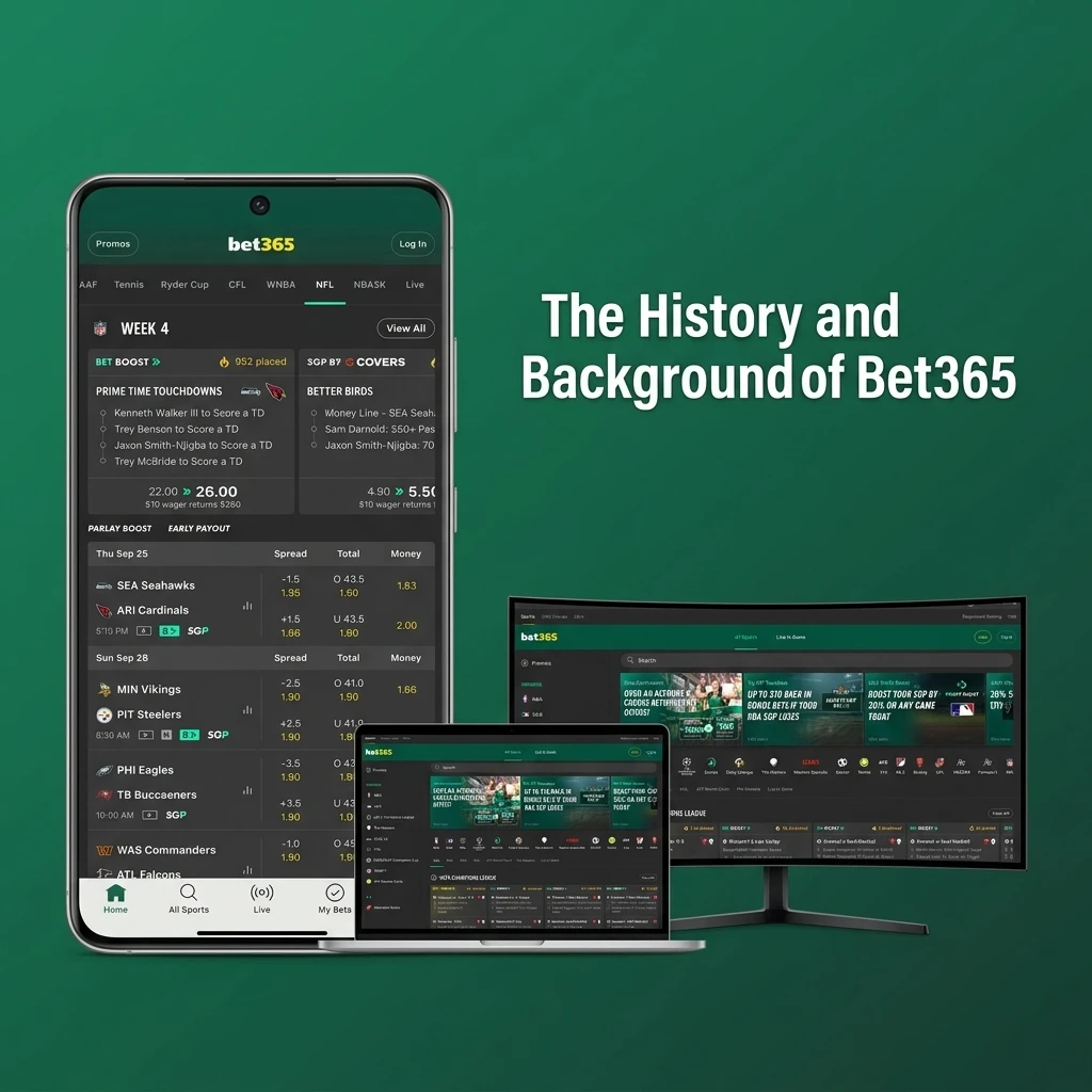 Bet365 founded in 2000 by Denise Coates in Stoke-on-Trent, grown into a global online betting platform