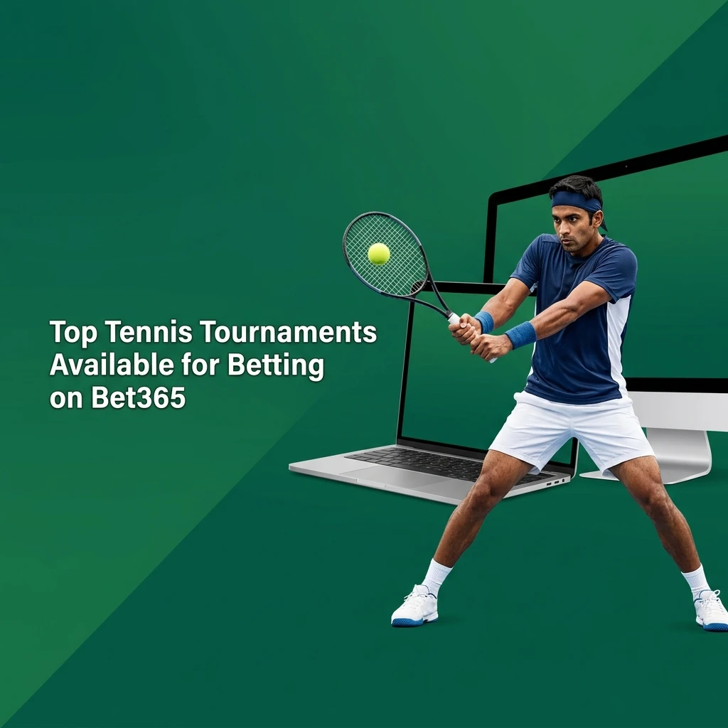 Top tennis tournaments for betting on Bet365 including Grand Slams, ATP Masters, WTA Tour, Davis Cup events for Indian bettors