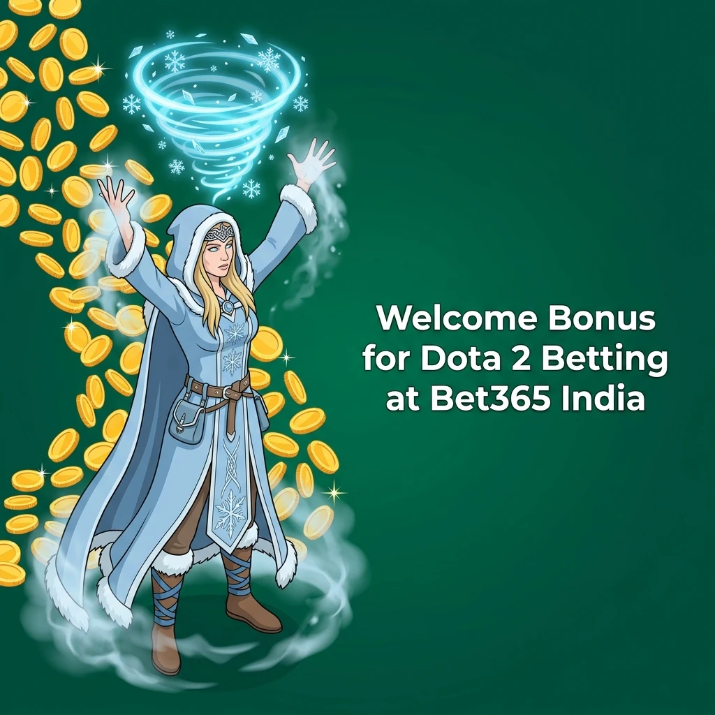 Bet365 India welcome bonus steps for Dota 2 betting, 15% up to INR 4,000 on first deposit